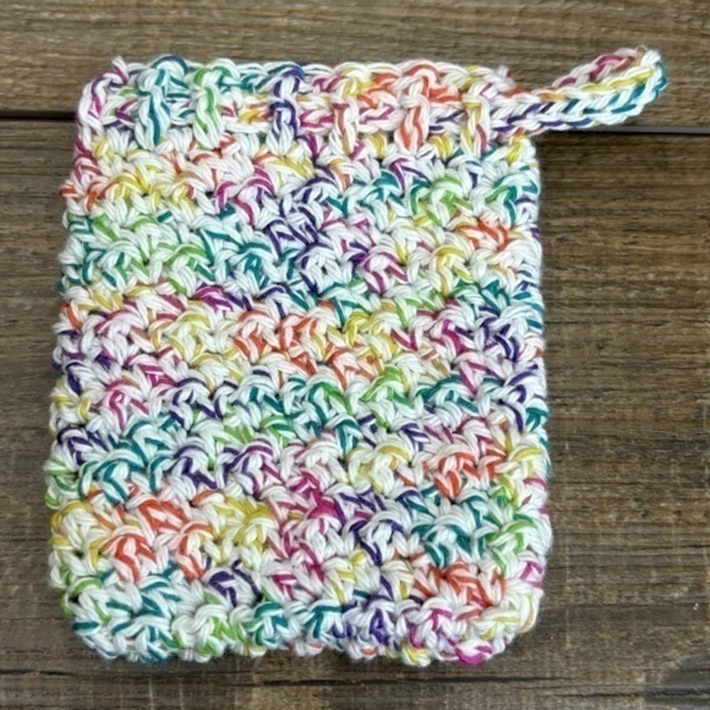 Crochet Bar Soap Saver Cotton Handcrafted Exfoliating Drawstring Pouch Bag